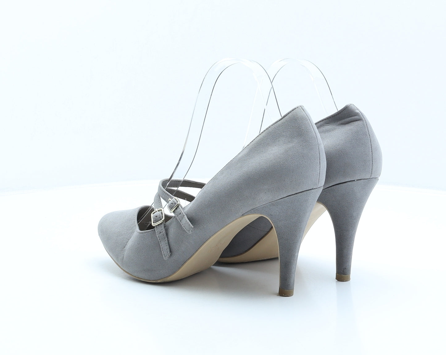 New Look Womens Grey Polyester Court Heel UK 7 40