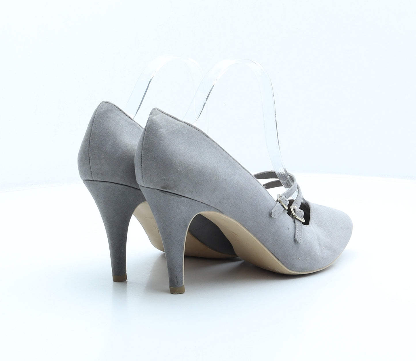 New Look Womens Grey Polyester Court Heel UK 7 40