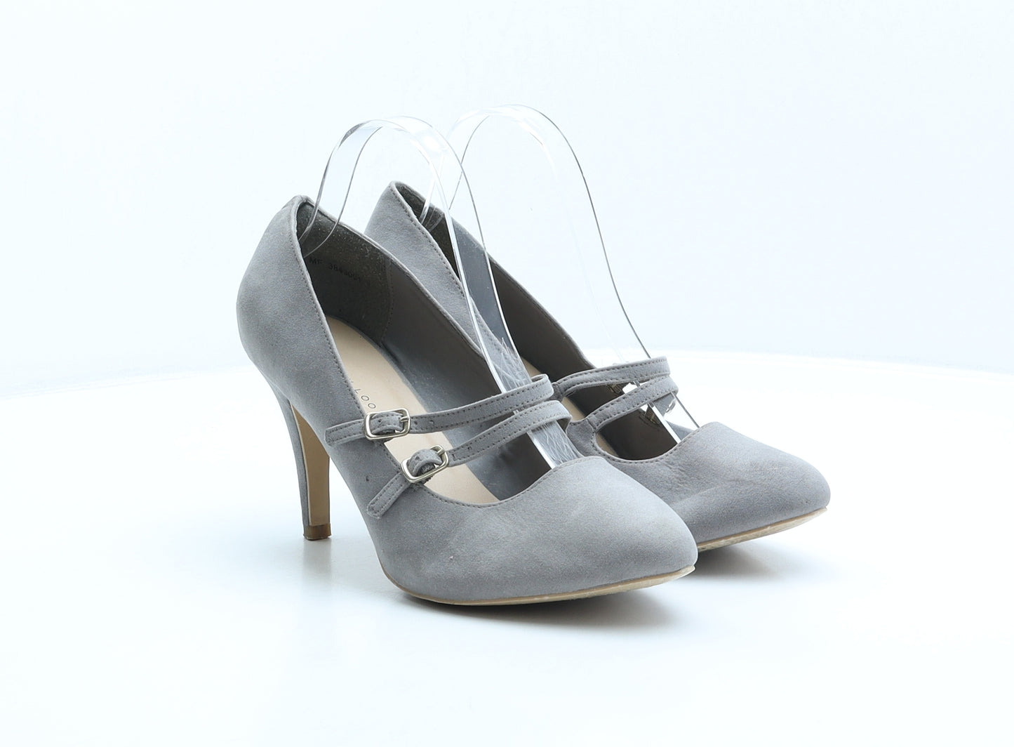 New Look Womens Grey Polyester Court Heel UK 7 40