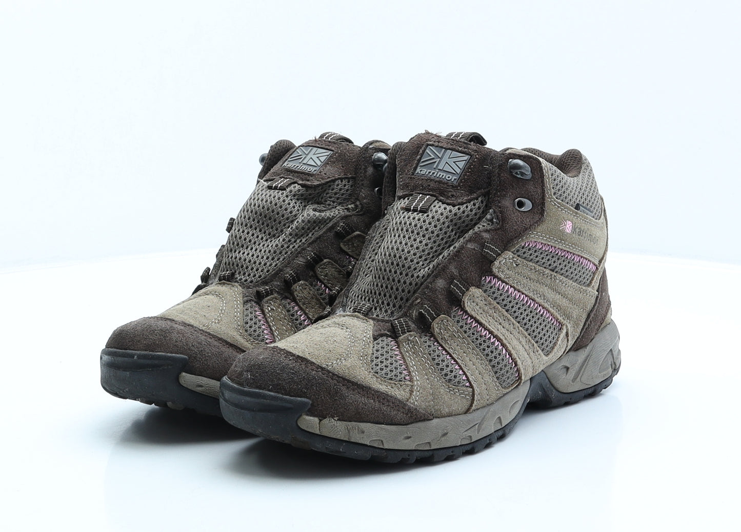 Karrimor Womens Brown Geometric Suede Trainer UK 6 39