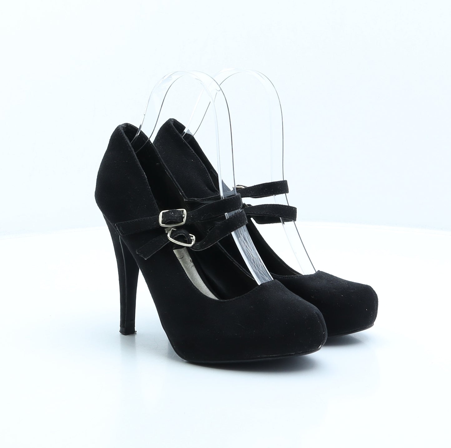 New Look Womens Black Polyester Court Heel UK 4 37