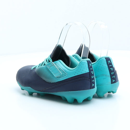 Kipsta Boys Blue Geometric Synthetic Trainer UK 13 32 - Football shoes