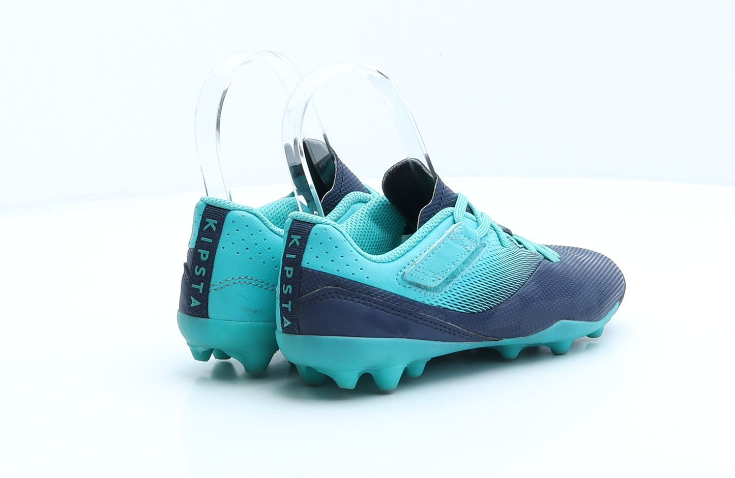 Kipsta Boys Blue Geometric Synthetic Trainer UK 13 32 - Football shoes
