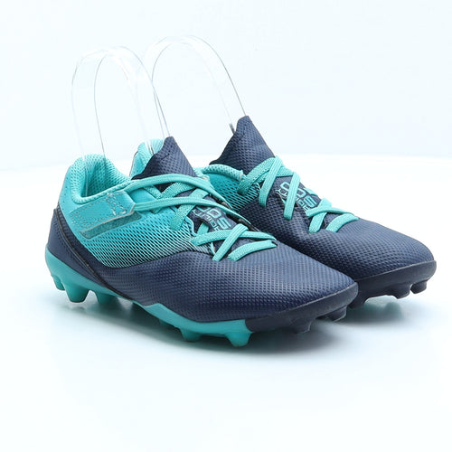 Kipsta Boys Blue Geometric Synthetic Trainer UK 13 32 - Football shoes