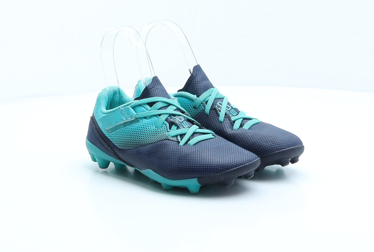 Kipsta Boys Blue Geometric Synthetic Trainer UK 13 32 - Football shoes