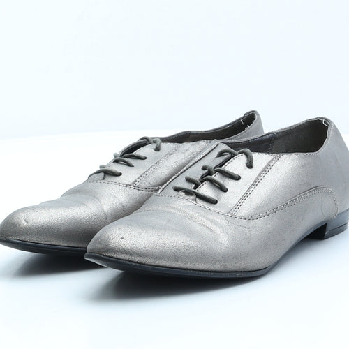 F&F Womens Gold Synthetic Oxford Casual UK 7 41