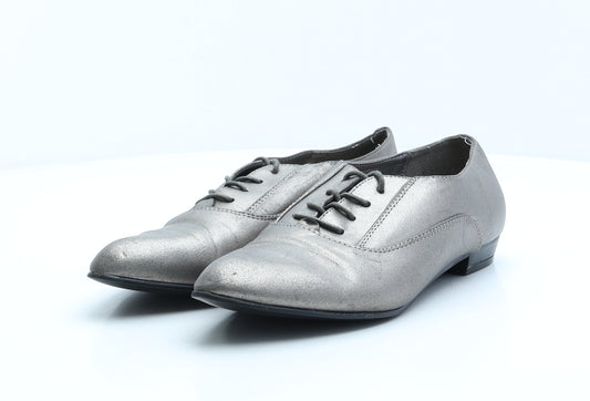 F&F Womens Gold Synthetic Oxford Casual UK 7 41