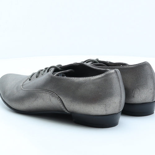 F&F Womens Gold Synthetic Oxford Casual UK 7 41