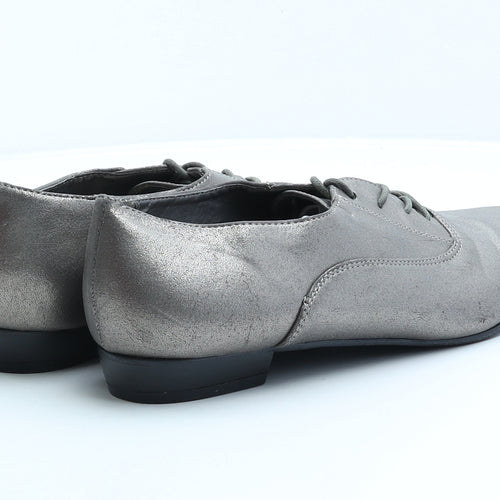 F&F Womens Gold Synthetic Oxford Casual UK 7 41