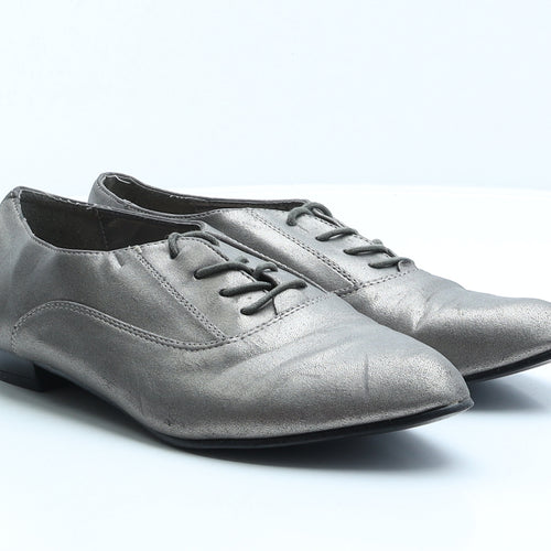 F&F Womens Gold Synthetic Oxford Casual UK 7 41