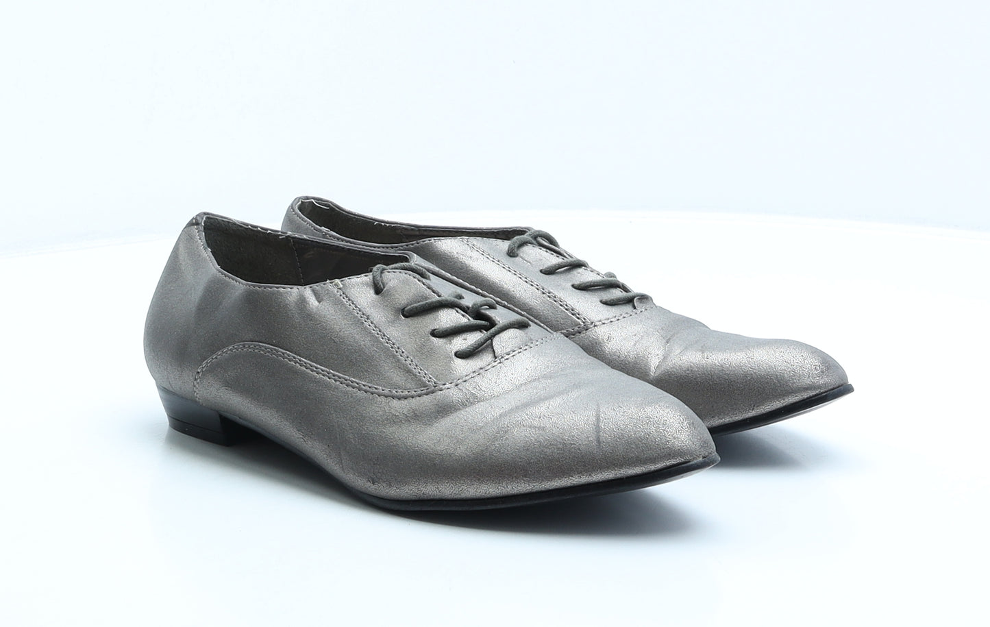 F&F Womens Gold Synthetic Oxford Casual UK 7 41