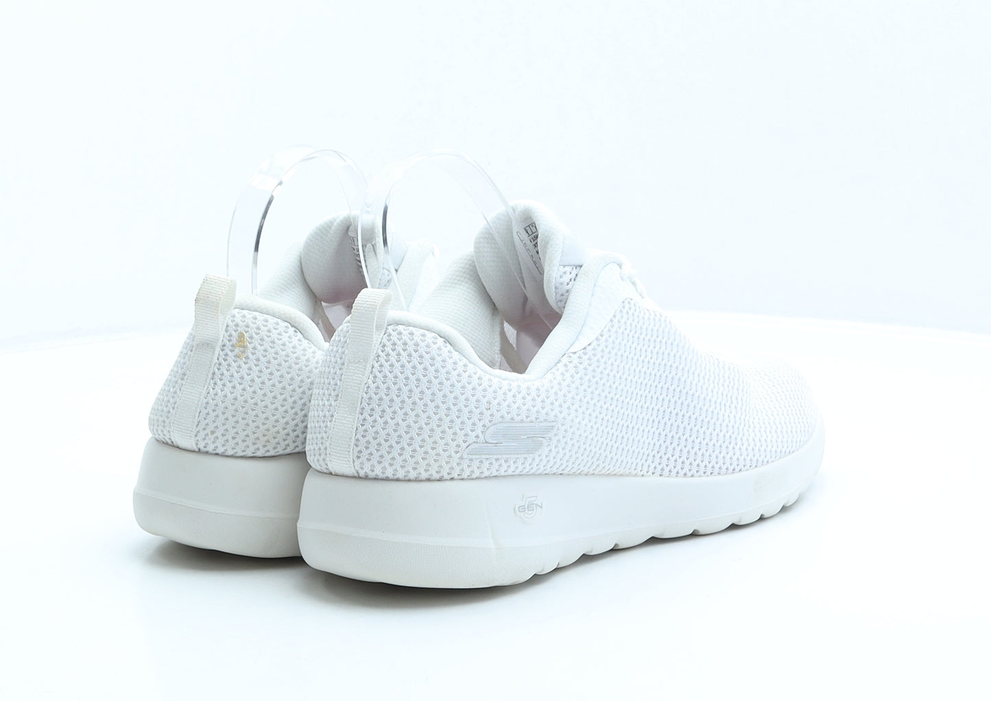 Skechers Mens White Polyester Trainer UK 8 41