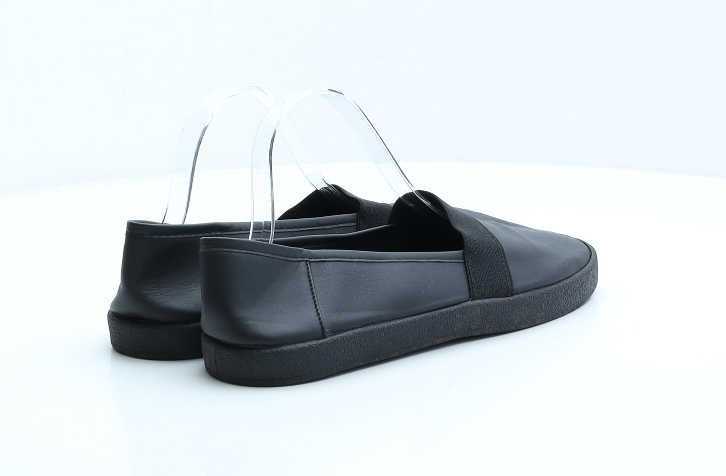 George Womens Black Synthetic Slip On Flat UK 8 42