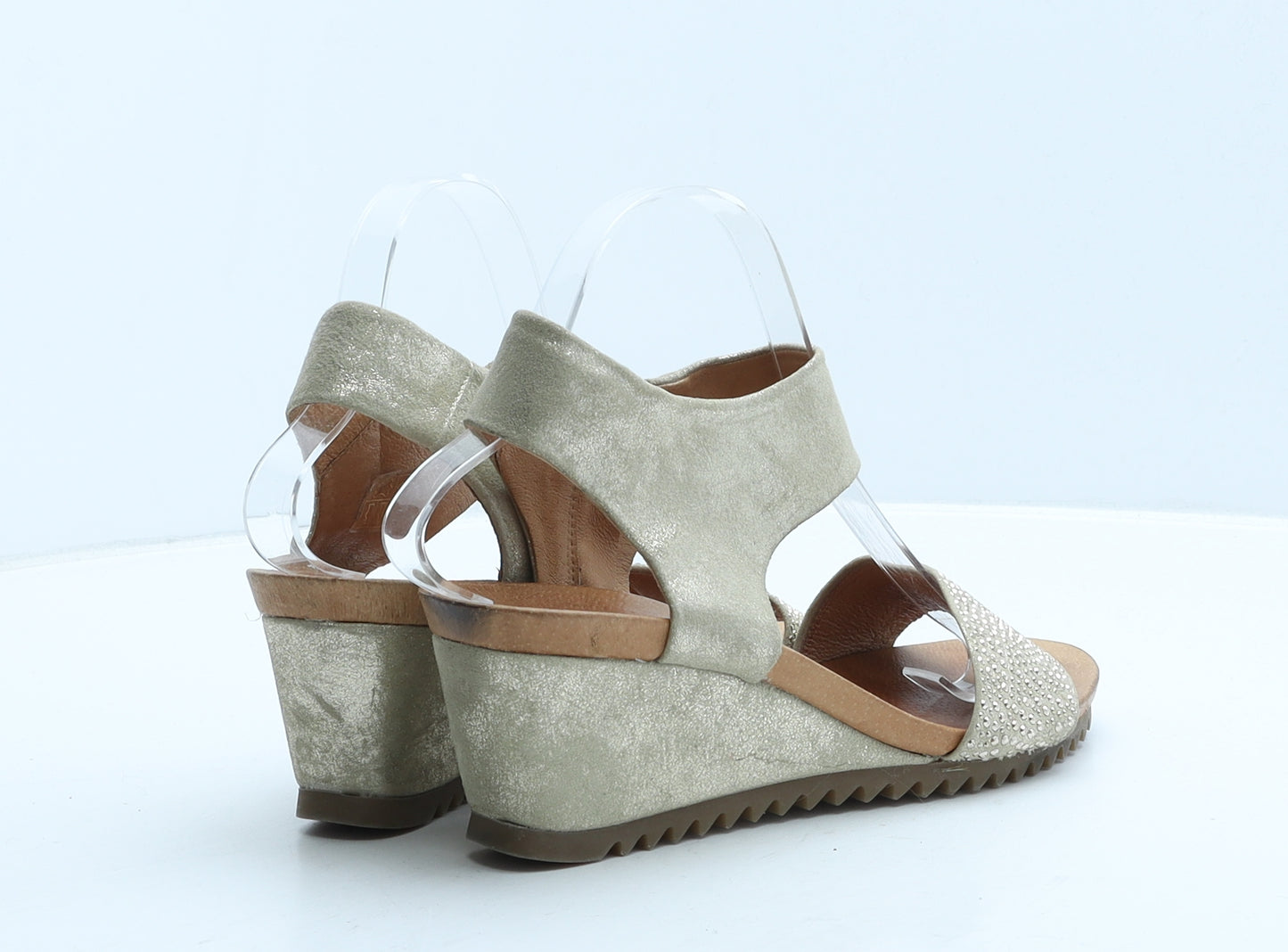 Pedro Miralles Womens Beige Leather Strappy Heel UK 6 39