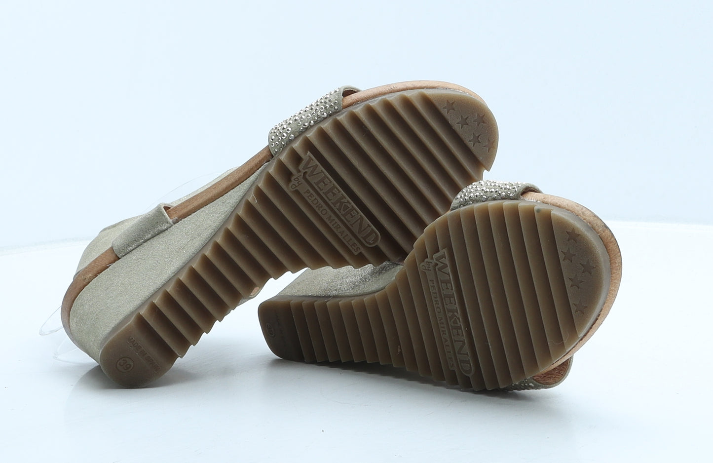 Pedro Miralles Womens Beige Leather Strappy Heel UK 6 39