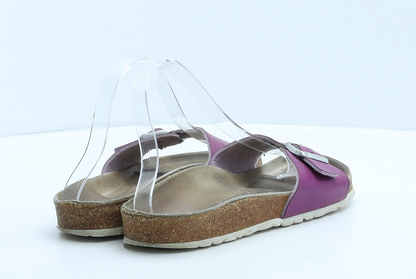 Birkenstock Womens Purple Leather Slip On Flat UK 6 39