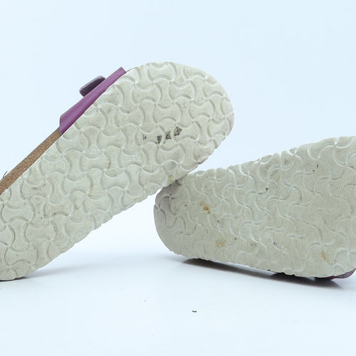 Birkenstock Womens Purple Leather Slip On Flat UK 6 39