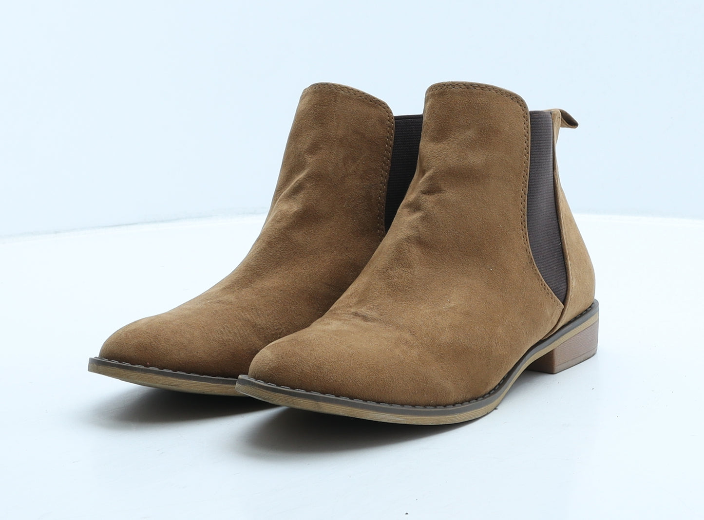 Papaya Womens Brown Suede Chelsea Boot UK 4 37