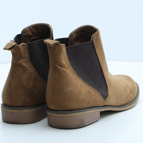 Papaya Womens Brown Suede Chelsea Boot UK 4 37