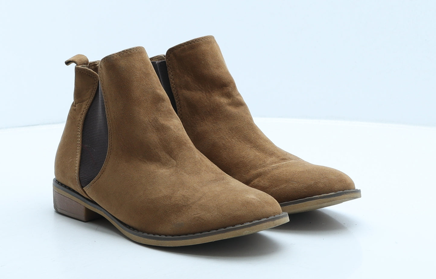 Papaya Womens Brown Suede Chelsea Boot UK 4 37