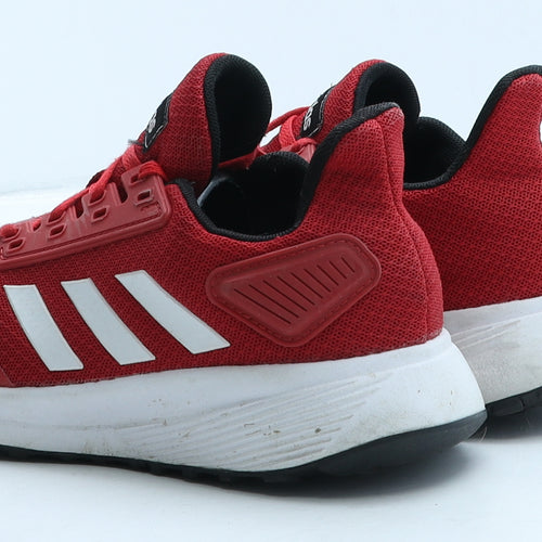 adidas Womens Red Striped Fabric Trainer UK 4 36.5