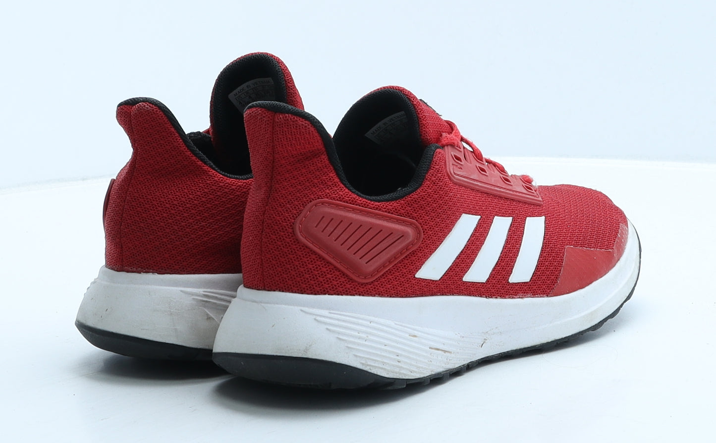 adidas Womens Red Striped Fabric Trainer UK 4 36.5