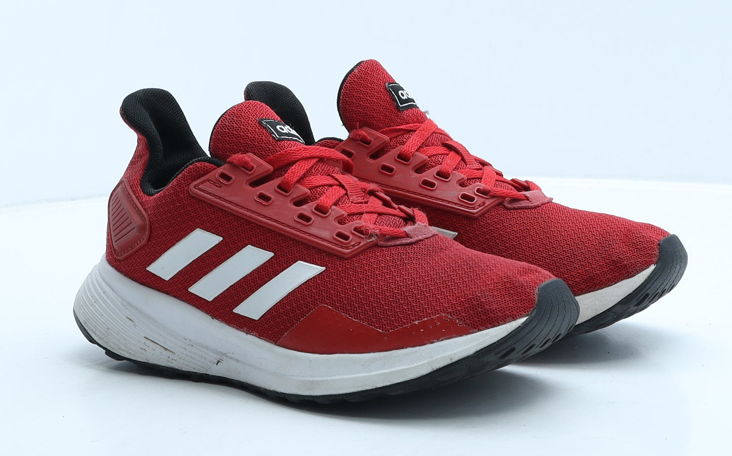 adidas Womens Red Striped Fabric Trainer UK 4 36.5