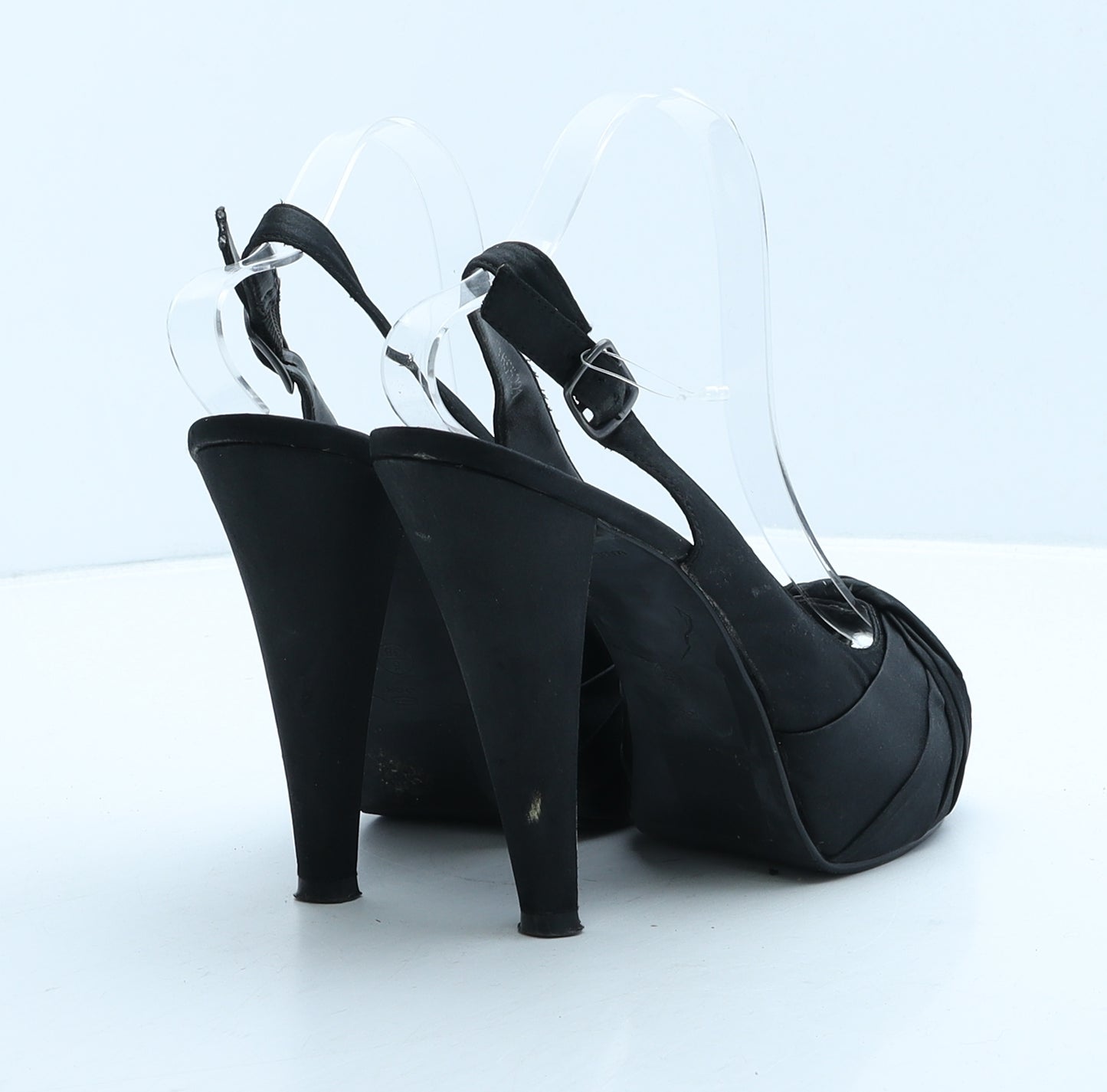 New Look Womens Black Synthetic Slingback Heel UK 5 38