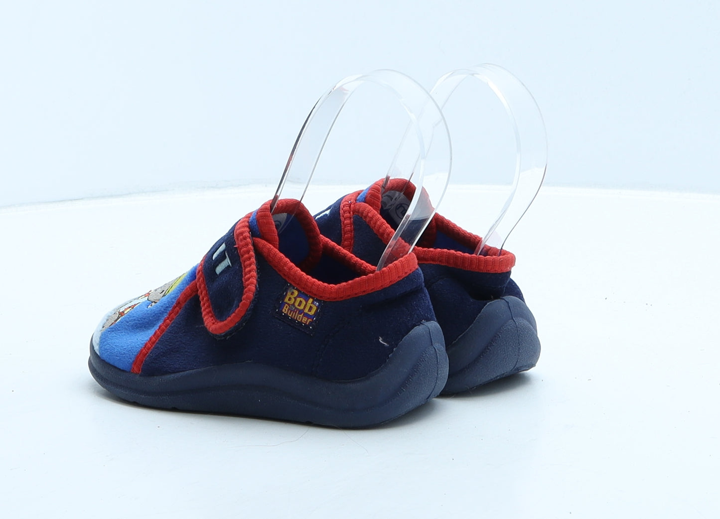Bob the Builder Boys Blue Colourblock Fabric Loafer Slipper UK 7 - Saw it Bob