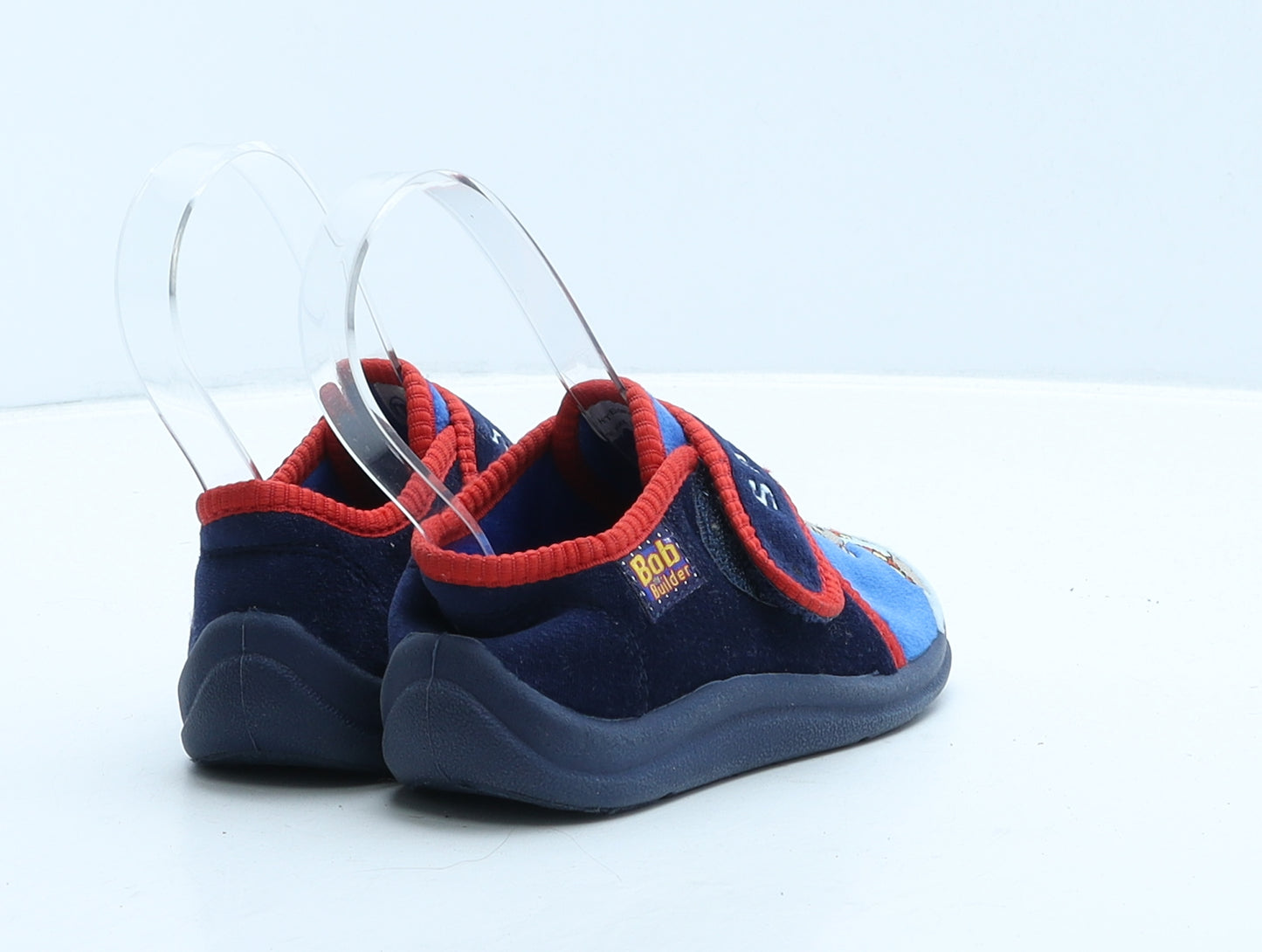 Bob the Builder Boys Blue Colourblock Fabric Loafer Slipper UK 7 - Saw it Bob