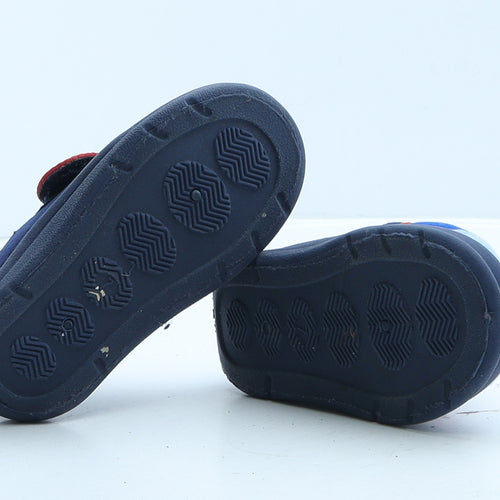 Bob the Builder Boys Blue Colourblock Fabric Loafer Slipper UK 7 - Saw it Bob