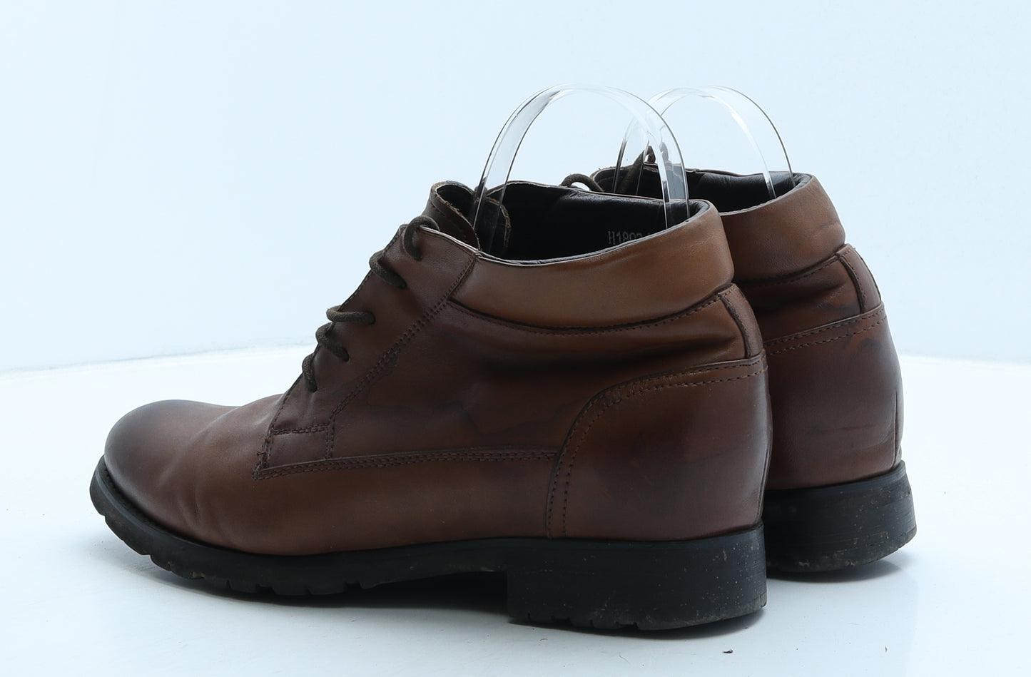 TOTO Mens Brown Leather Bootie Boot UK 7