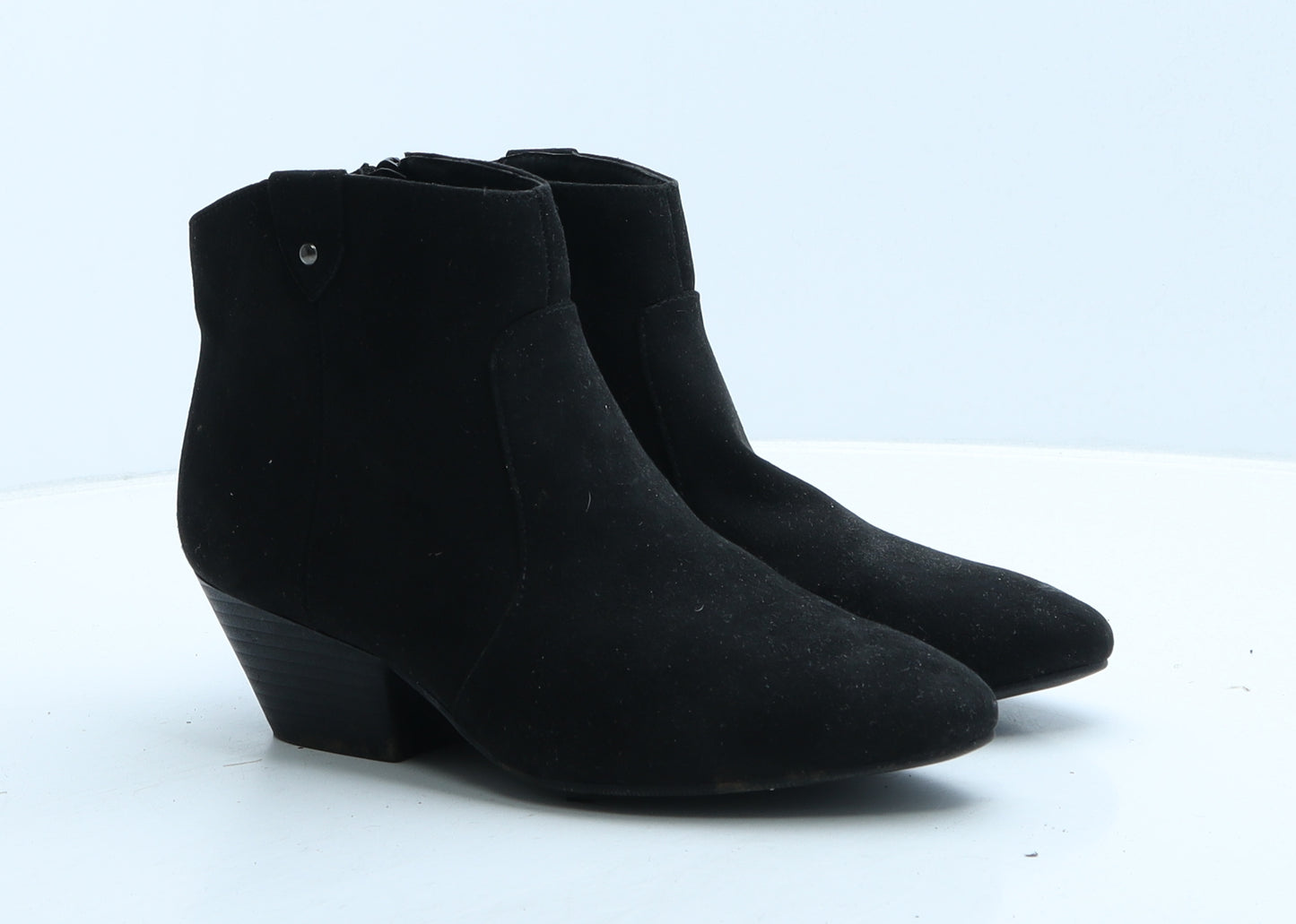 George Womens Black Suede Bootie Boot UK 5 38