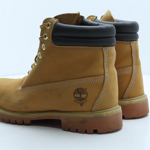 Timberland Mens Brown Leather Combat Boot UK 10.5 45