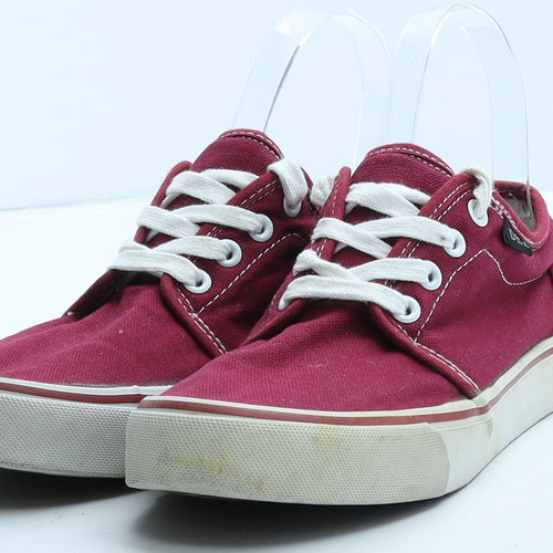 DEK Womens Red Fabric Trainer UK 3