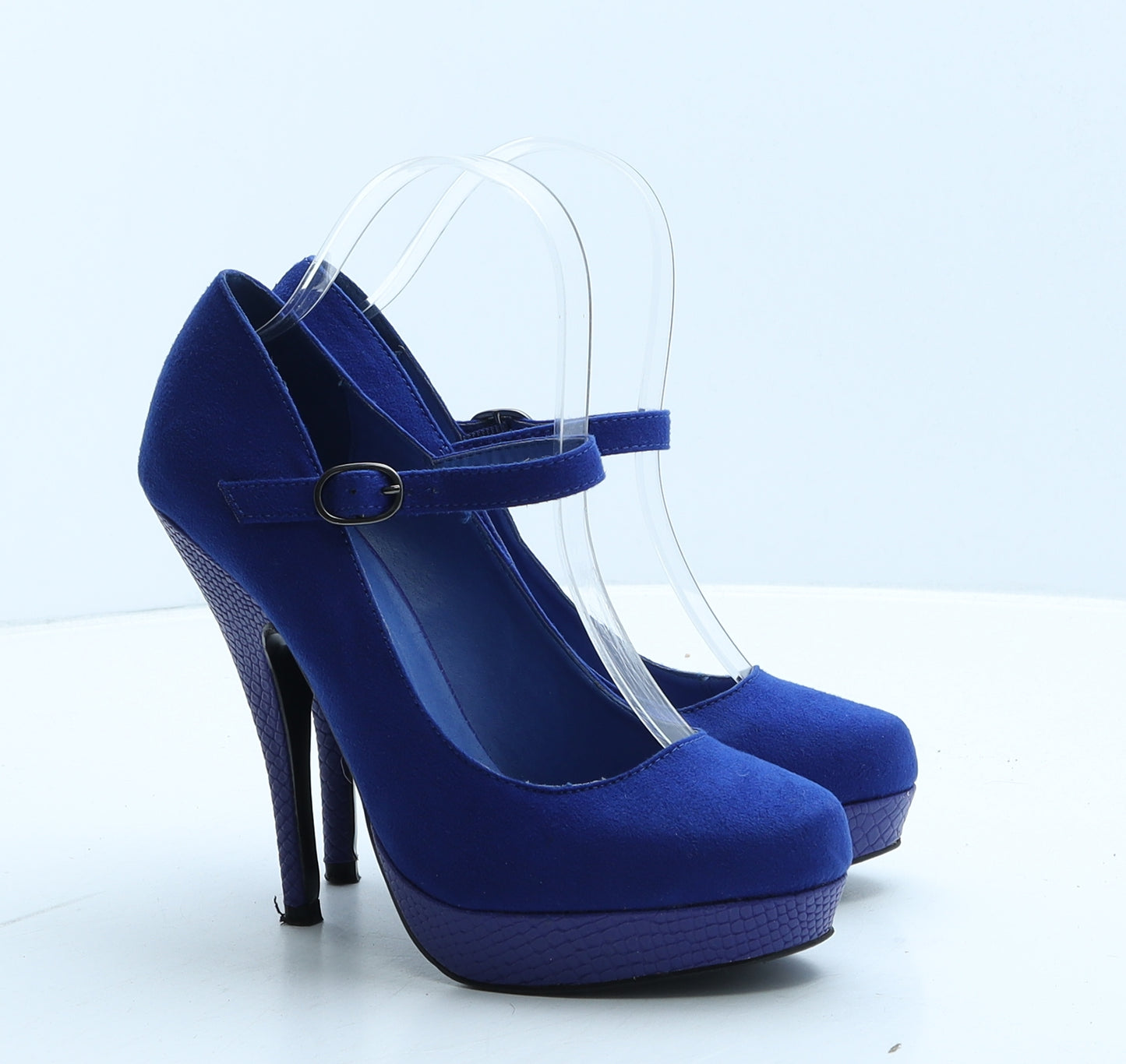 NEXT Womens Blue Suede Court Heel UK 4 37