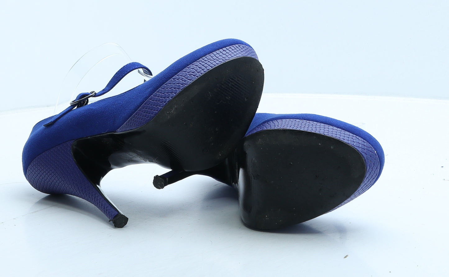 NEXT Womens Blue Suede Court Heel UK 4 37