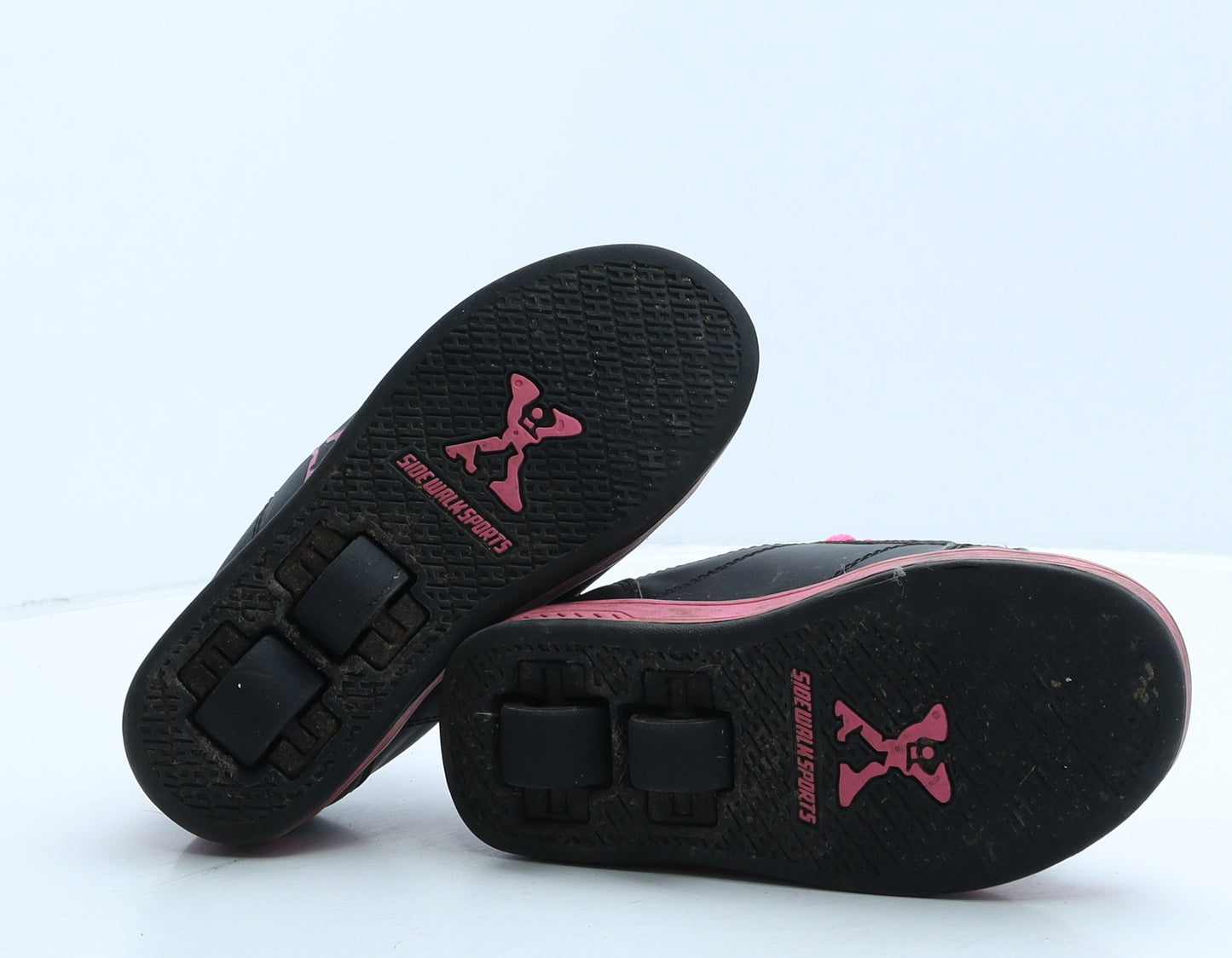 Heelys Girls Black Geometric Leather Trainer UK 13 32