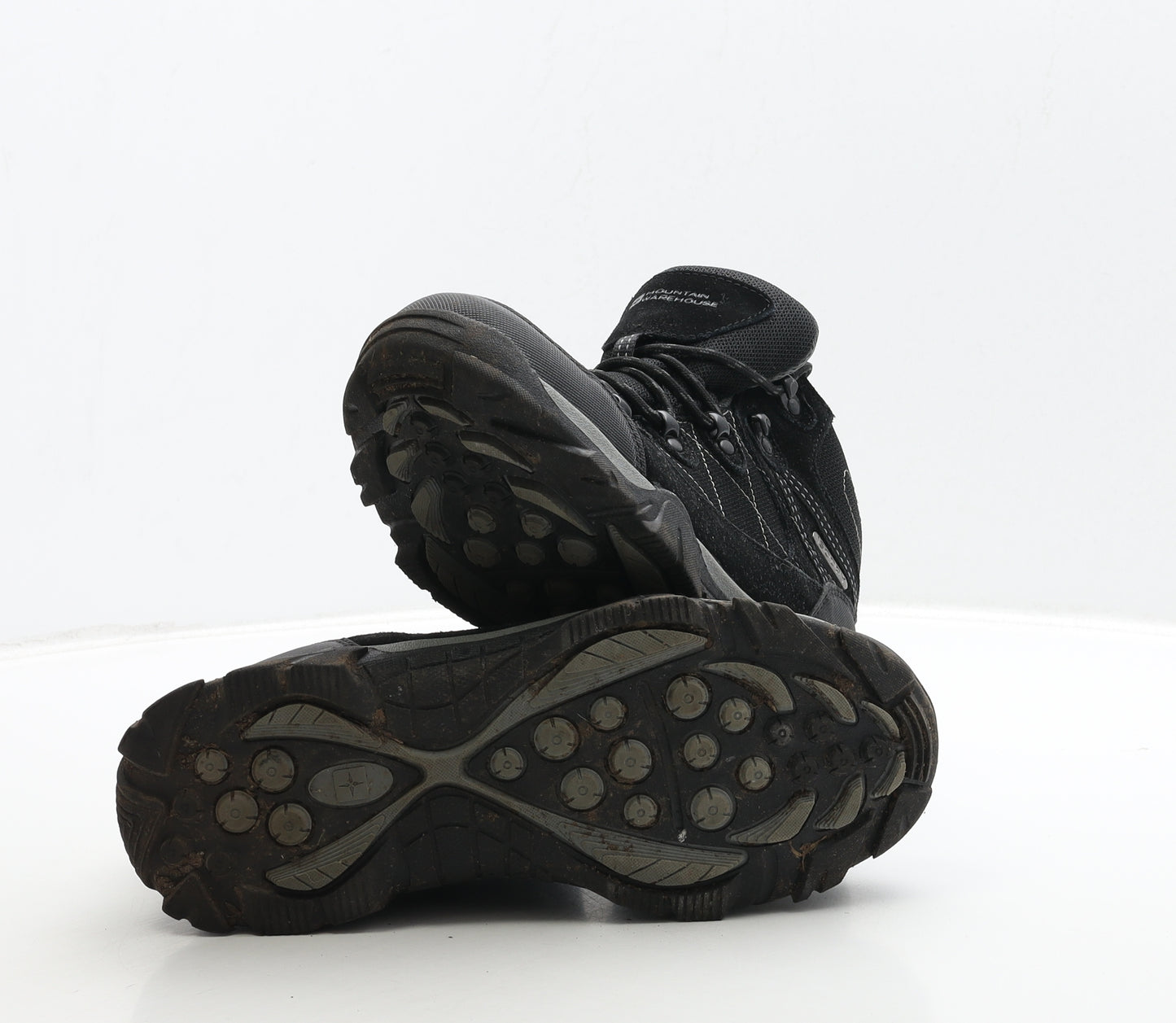 Mountain Warehouse Womens Black Leather Combat Boot UK 5 37 - Walking Boots