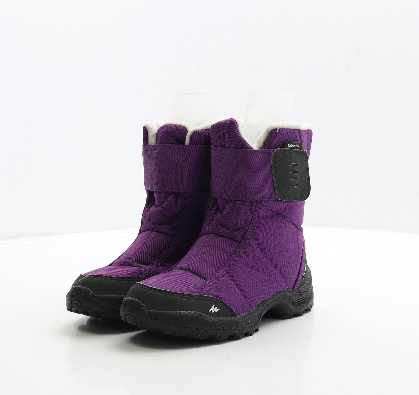 DECATHLON Girls Purple Polyester Snow Boot Boot UK 1.5 34