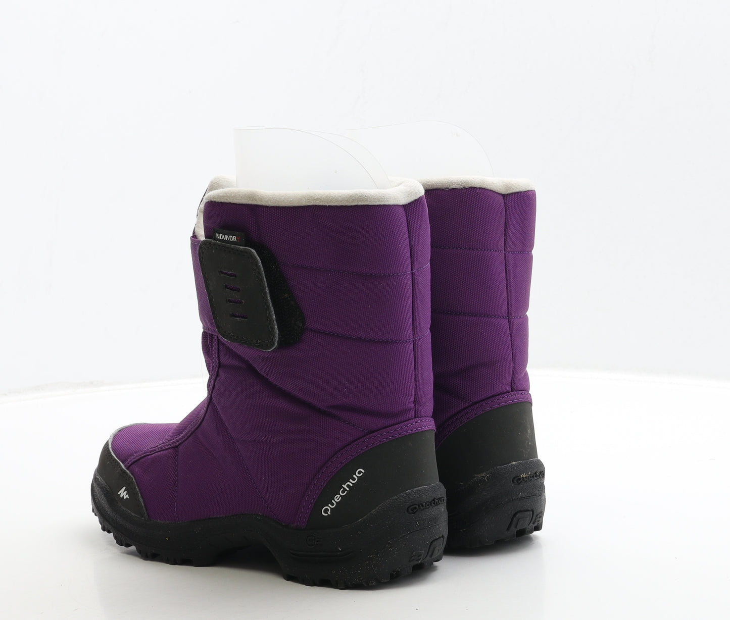 DECATHLON Girls Purple Polyester Snow Boot Boot UK 1.5 34
