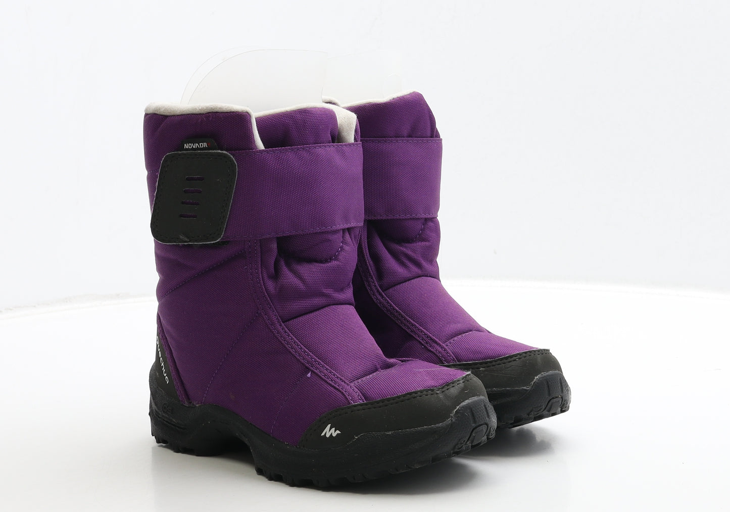 DECATHLON Girls Purple Polyester Snow Boot Boot UK 1.5 34
