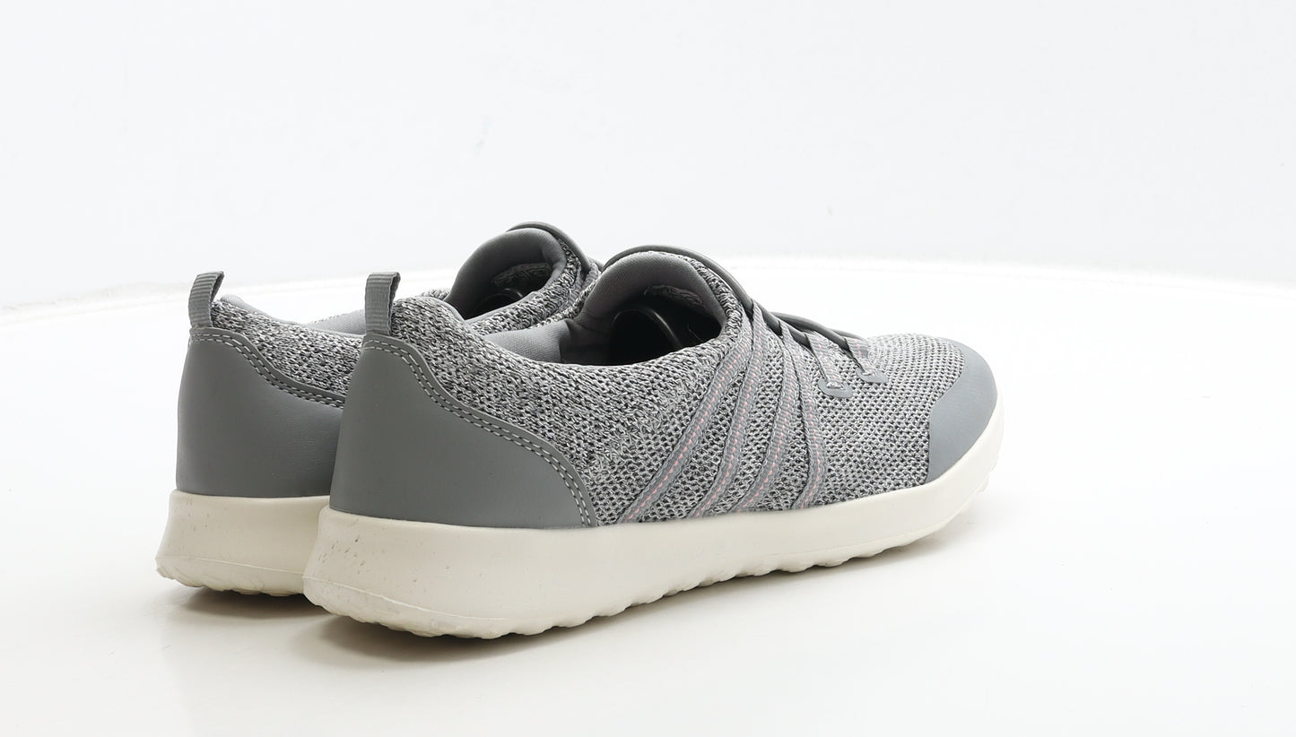 F&F Womens Grey Polyester Trainer UK 6.5 40