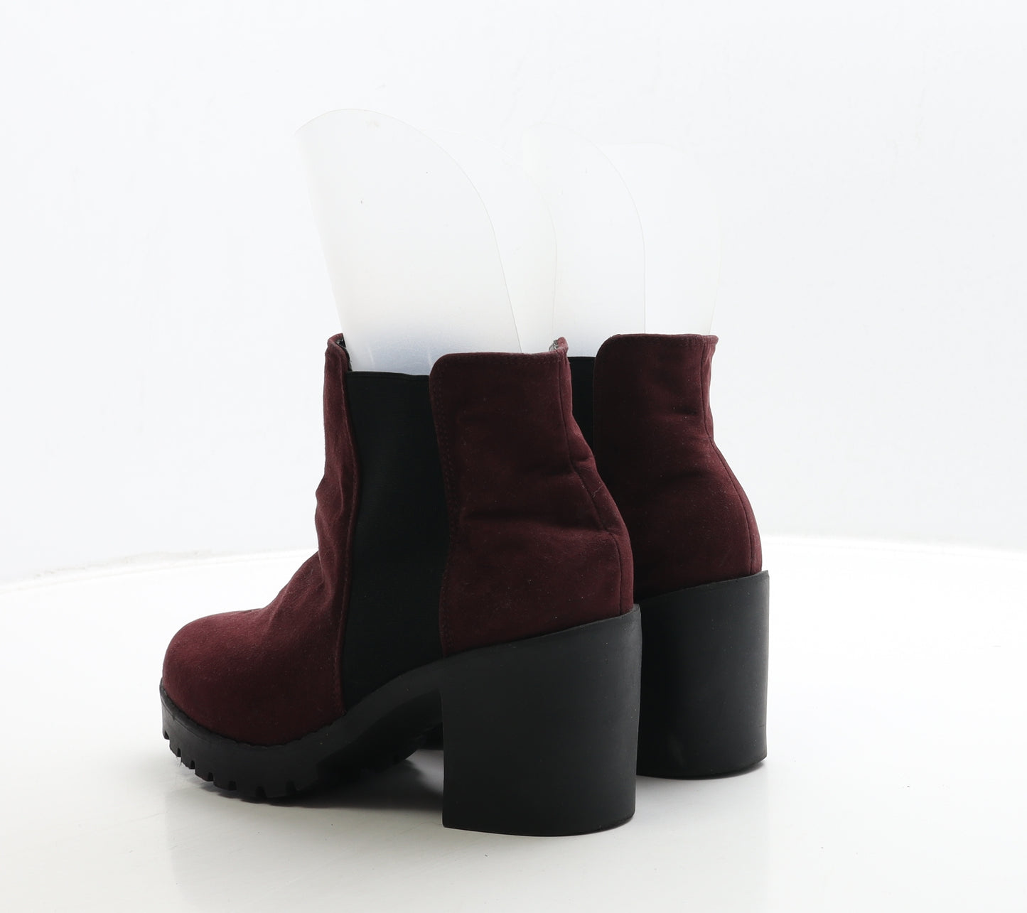 New Look Womens Red Suede Chelsea Boot UK 6 39