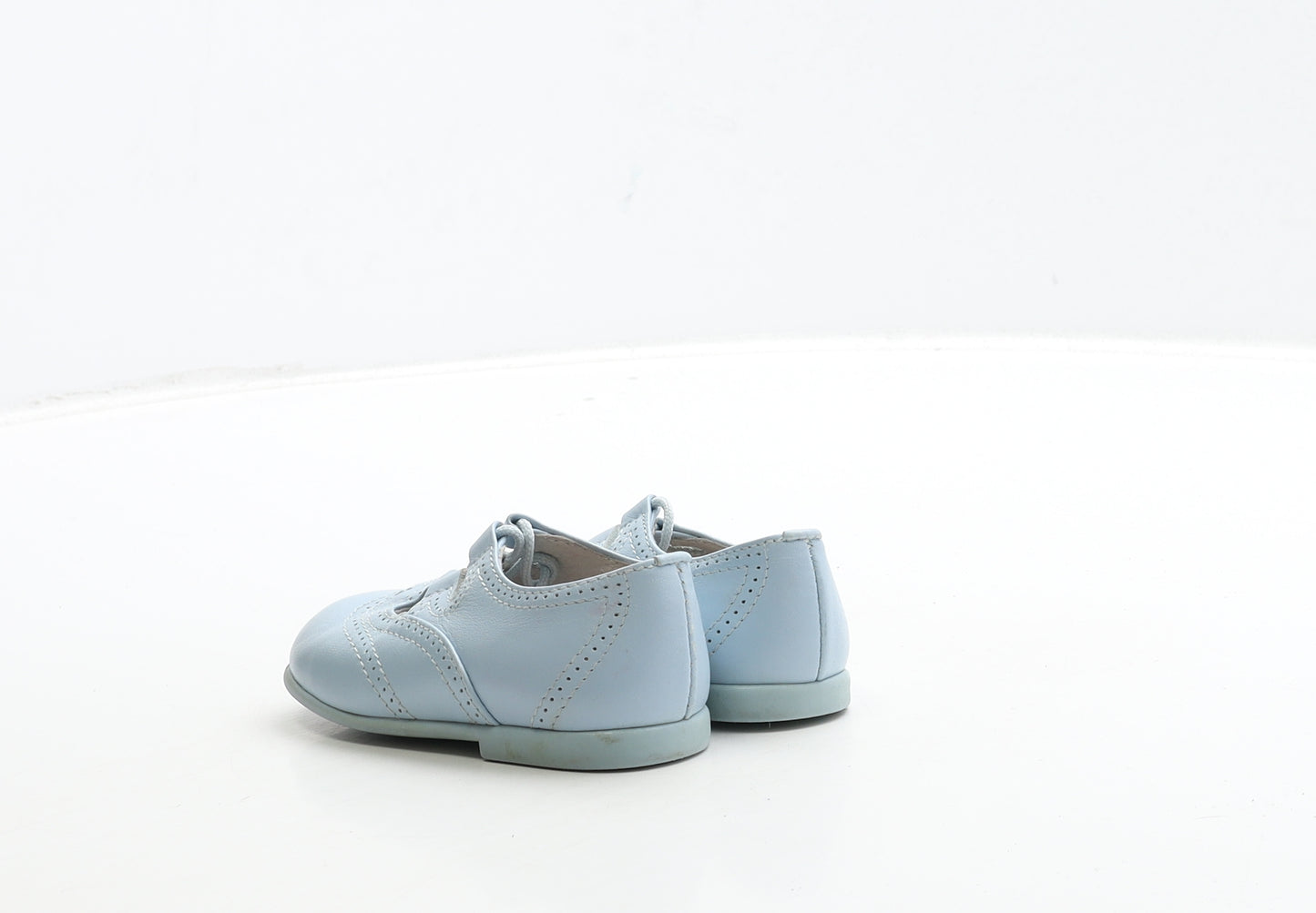 Piulin Girls Blue Leather Flat Dress UK 4 20