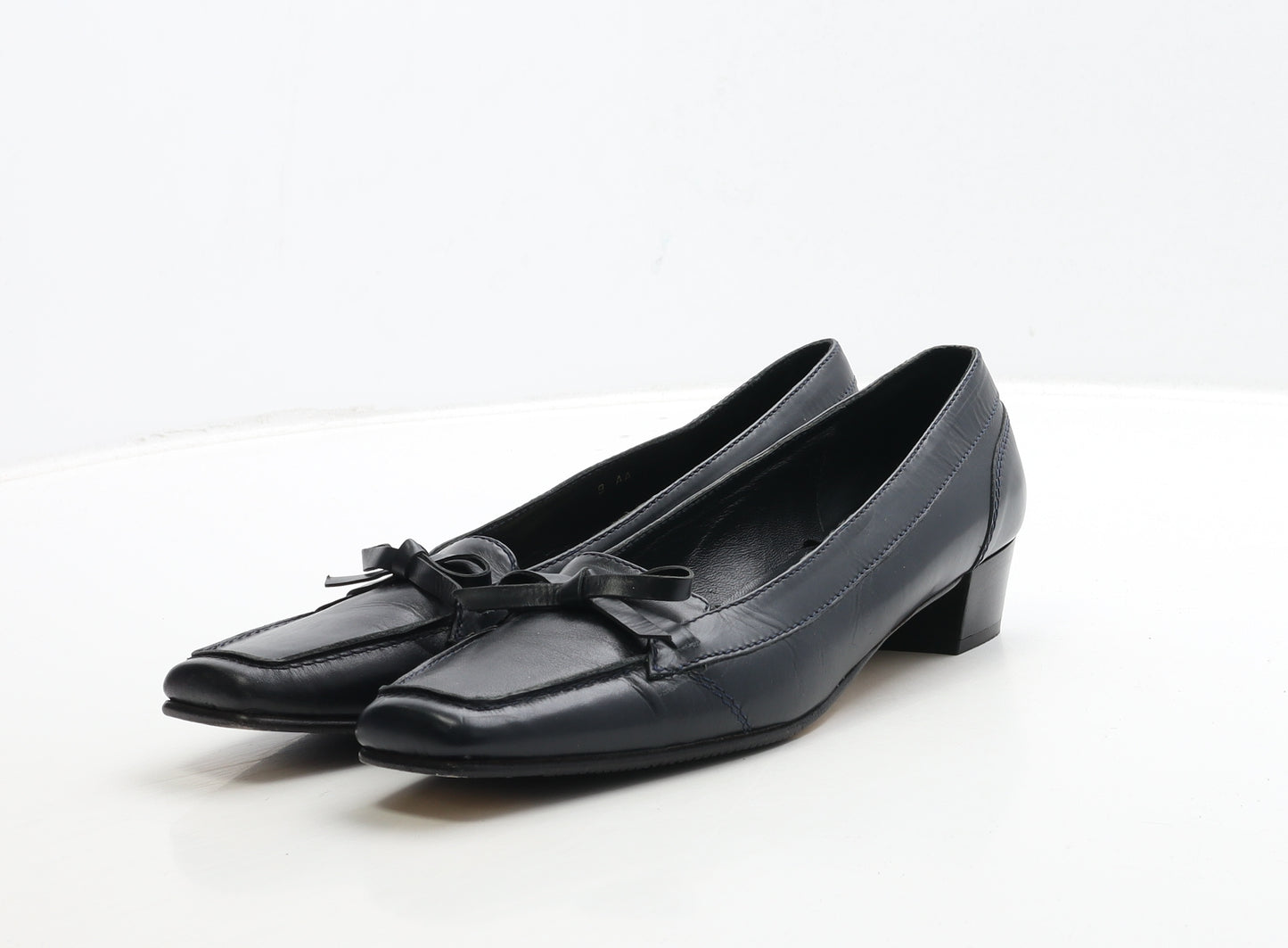 Rangoni Womens Blue Leather Court Heel UK 9