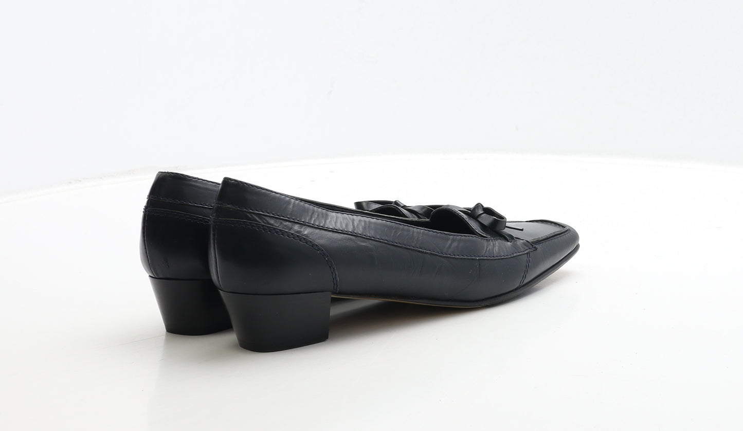 Rangoni Womens Blue Leather Court Heel UK 9