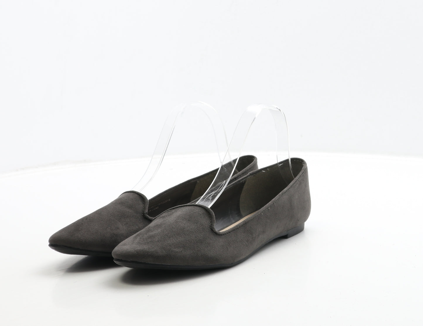 Dorothy Perkins Womens Grey Suede Ballet Flat UK 6