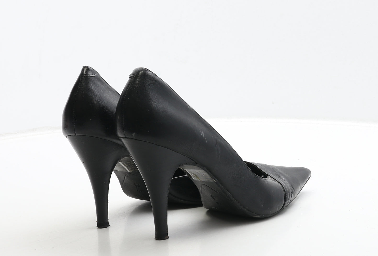 NEXT Womens Black Leather D'Orsay Heel UK 6.5 40