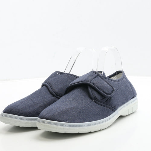 Hobos Mens Blue Polyester Slip On Casual UK 8